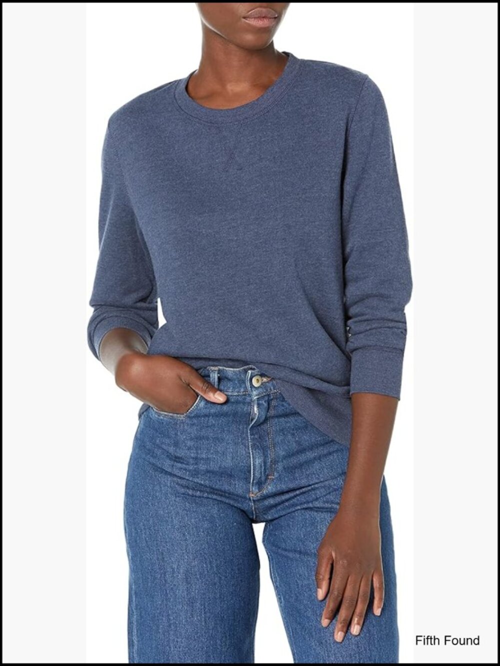 Women's Fleece Crewneck Long Sleeve Pullover Sweatshirt Plus Size